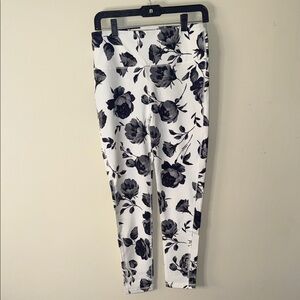 Mono B Black and White Floral Leggings